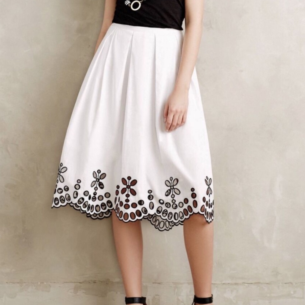 Anthropolgie Eyelet Skirt